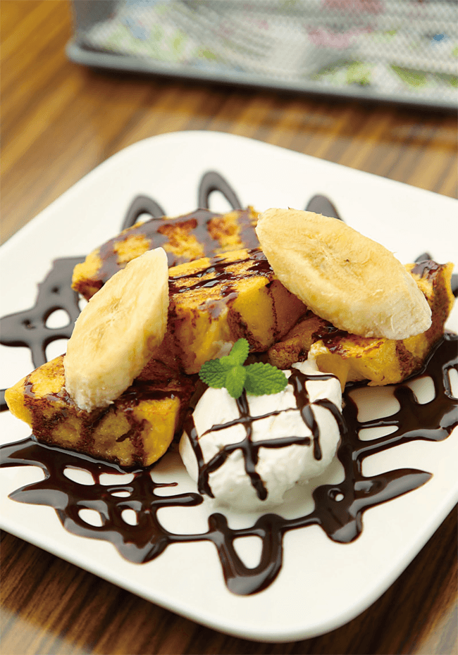 ベーグルフレンチトーストチョコバナナ 550円