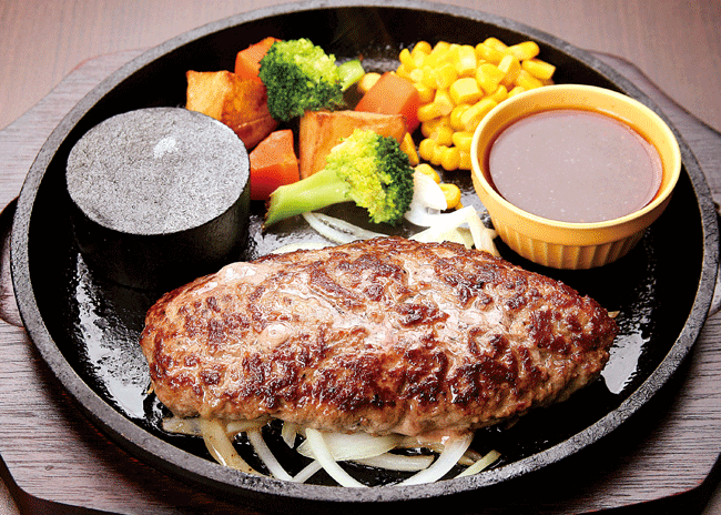 ハンバーグ カレー ばるむ食堂のビーフハンバーグ 200g(ライス・スープ付き)