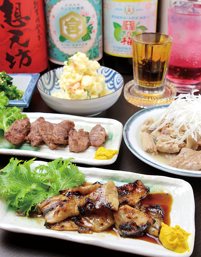 もつ焼き 多しろのモツ焼き各種