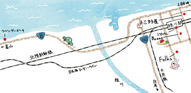 糸魚川コース地図