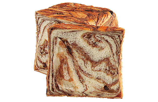 Boulangerie Riricca(ブーランジェリー・リリッカ)のデニッシュキューブ(ショコラ) 1斤600円