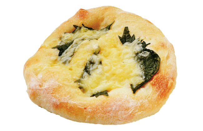 ポッポのパン 新潟沼垂店の大葉チーズパン 185円