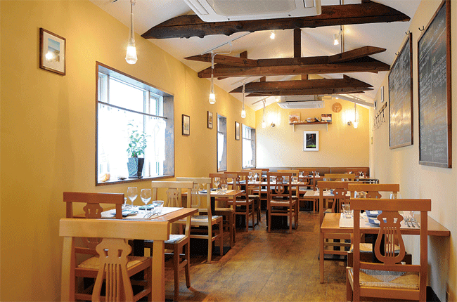 Chiacchierino�i�L�A�b�L�G���[�m�j�̏c�ɒ������X�́A�̂�т�Ɨ��p�ł���H�v������B