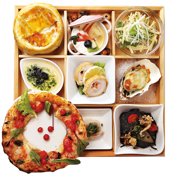 �֐�e���X�̌��ւ��̃~�j�s�b�c�@��p�X�^�A���؂Ȃǂ��o�����X�悭�B���ԓ��ٓ����ɐ���t���B