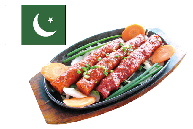 「インド・パキスタン料理&カフェ ナイル豊栄店」のシークカバブ
